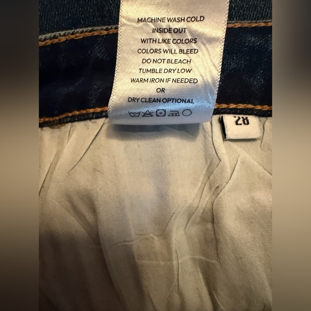 ONESO-Women's NWOT Dark Blue Wide Leg Jeans Size 28 - Picture 7 of 9
